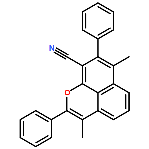 Naphtho[1,8-bc]pyran-9-carbonitrile, 3,7-dimethyl-2,8-diphenyl-