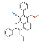 Naphtho[1,8-bc]pyran-9-carbonitrile, 3,7-bis(methoxymethyl)-2,8-diphenyl-