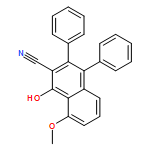 2-Naphthalenecarbonitrile, 1-hydroxy-8-methoxy-3,4-diphenyl-