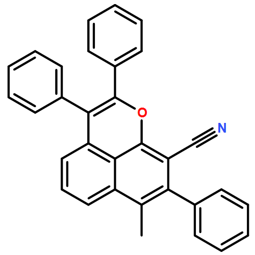 Naphtho[1,8-bc]pyran-9-carbonitrile, 7-methyl-2,3,8-triphenyl-