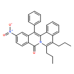 8H-Dibenzo[a,g]quinolizin-8-one, 11-nitro-13-phenyl-5,6-dipropyl-