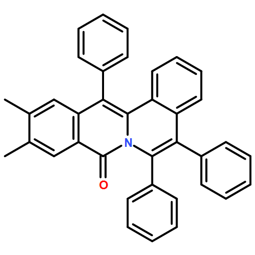 8H-Dibenzo[a,g]quinolizin-8-one, 10,11-dimethyl-5,6,13-triphenyl-