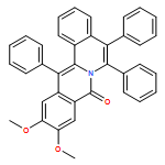 8H-Dibenzo[a,g]quinolizin-8-one, 10,11-dimethoxy-5,6,13-triphenyl-