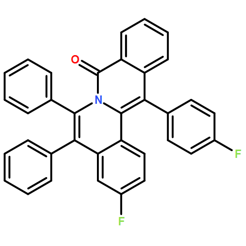 8H-Dibenzo[a,g]quinolizin-8-one, 3-fluoro-13-(4-fluorophenyl)-5,6-diphenyl-