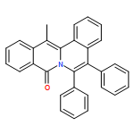 8H-Dibenzo[a,g]quinolizin-8-one, 13-methyl-5,6-diphenyl-