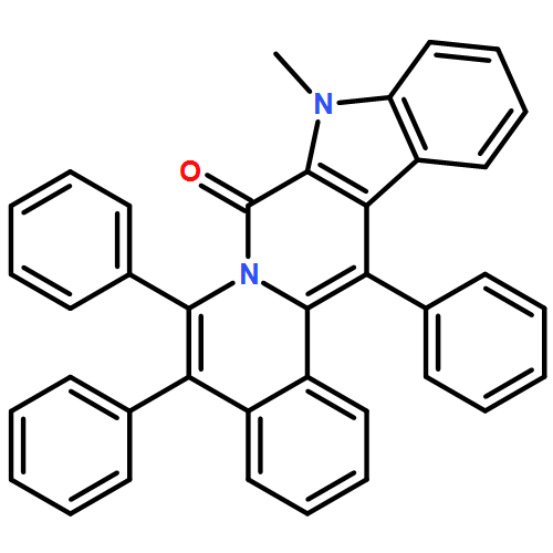 Benz[a]indolo[2,3-g]quinolizin-8(9H)-one, 9-methyl-5,6,14-triphenyl-