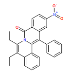 8H-Dibenzo[a,g]quinolizin-8-one, 5,6-diethyl-11-nitro-13-phenyl-