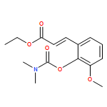 2-Propenoic acid, 3-[2-[[(dimethylamino)carbonyl]oxy]-3-methoxyphenyl]-, ethyl ester, (2E)-