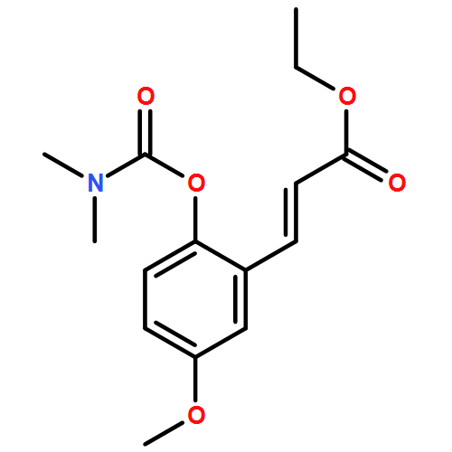 2-Propenoic acid, 3-[2-[[(dimethylamino)carbonyl]oxy]-5-methoxyphenyl]-, ethyl ester, (2E)-