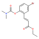 2-Propenoic acid, 3-[5-bromo-2-[[(dimethylamino)carbonyl]oxy]phenyl]-, ethyl ester, (2E)-