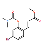 2-Propenoic acid, 3-[4-bromo-2-[[(dimethylamino)carbonyl]oxy]phenyl]-, ethyl ester, (2E)-