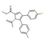 1H-Pyrrole-2-carboxylic acid, 1-acetyl-4,5-bis(4-fluorophenyl)-, methyl ester