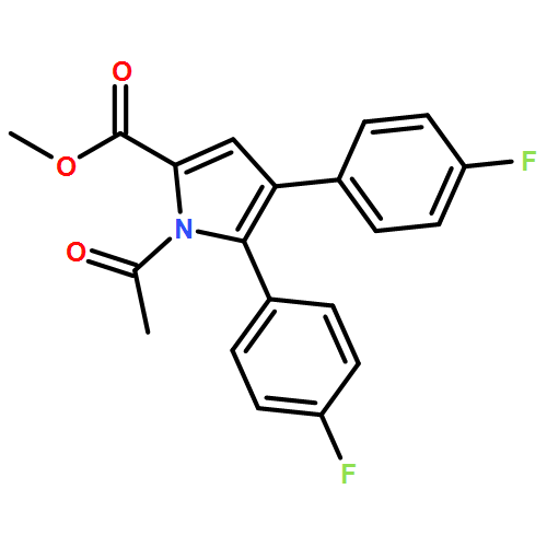 1H-Pyrrole-2-carboxylic acid, 1-acetyl-4,5-bis(4-fluorophenyl)-, methyl ester