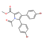 1H-Pyrrole-2-carboxylic acid, 1-acetyl-4,5-bis(4-bromophenyl)-, methyl ester