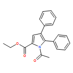 1H-Pyrrole-2-carboxylic acid, 1-acetyl-4,5-diphenyl-, ethyl ester