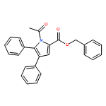 1H-Pyrrole-2-carboxylic acid, 1-acetyl-4,5-diphenyl-, phenylmethyl ester