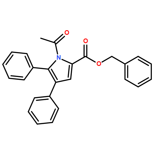 1H-Pyrrole-2-carboxylic acid, 1-acetyl-4,5-diphenyl-, phenylmethyl ester