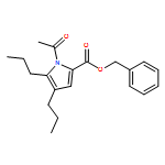 1H-Pyrrole-2-carboxylic acid, 1-acetyl-4,5-dipropyl-, phenylmethyl ester