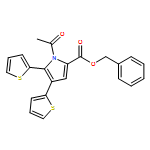 1H-Pyrrole-2-carboxylic acid, 1-acetyl-4,5-di-2-thienyl-, phenylmethyl ester