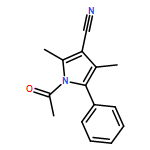 1H-Pyrrole-3-carbonitrile, 1-acetyl-2,4-dimethyl-5-phenyl-