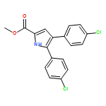 1H-Pyrrole-2-carboxylic acid, 4,5-bis(4-chlorophenyl)-, methyl ester