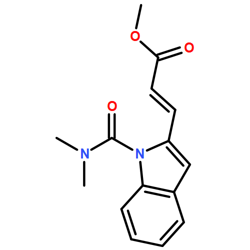 2-Propenoic acid, 3-[1-[(dimethylamino)carbonyl]-1H-indol-2-yl]-, methyl ester, (2E)-