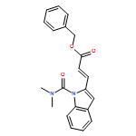 2-Propenoic acid, 3-[1-[(dimethylamino)carbonyl]-1H-indol-2-yl]-, phenylmethyl ester, (2E)-