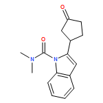 1H-Indole-1-carboxamide, N,N-dimethyl-2-(3-oxocyclopentyl)-