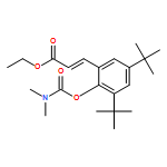 2-Propenoic acid, 3-[2-[[(dimethylamino)carbonyl]oxy]-3,5-bis(1,1-dimethylethyl)phenyl]-, ethyl ester, (2E)-