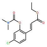 2-Propenoic acid, 3-[4-chloro-2-[[(dimethylamino)carbonyl]oxy]phenyl]-, ethyl ester, (2E)-