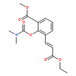 Benzoic acid, 2-[[(dimethylamino)carbonyl]oxy]-3-[(1E)-3-ethoxy-3-oxo-1-propen-1-yl]-, methyl ester