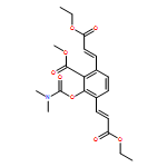 Benzoic acid, 2-[[(dimethylamino)carbonyl]oxy]-3,6-bis[(1E)-3-ethoxy-3-oxo-1-propen-1-yl]-, methyl ester