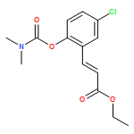 2-Propenoic acid, 3-[5-chloro-2-[[(dimethylamino)carbonyl]oxy]phenyl]-, ethyl ester, (2E)-