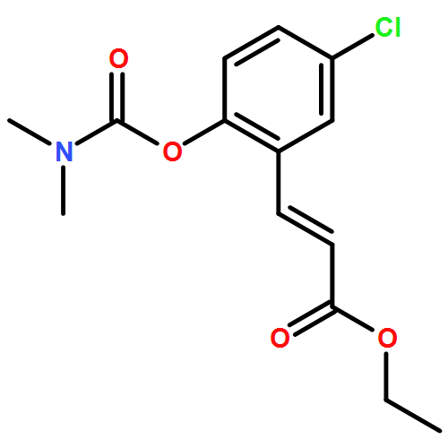 2-Propenoic acid, 3-[5-chloro-2-[[(dimethylamino)carbonyl]oxy]phenyl]-, ethyl ester, (2E)-