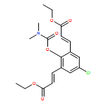 2-Propenoic acid, 3,3'-[5-chloro-2-[[(dimethylamino)carbonyl]oxy]-1,3-phenylene]bis-, 1,1'-diethyl ester, (2E,2'E)-