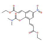 2-Propenoic acid, 3,3'-[2-[[(dimethylamino)carbonyl]oxy]-5-nitro-1,3-phenylene]bis-, 1,1'-diethyl ester, (2E,2'E)-