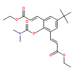 2-Propenoic acid, 3,3'-[2-[[(dimethylamino)carbonyl]oxy]-5-(1,1-dimethylethyl)-1,3-phenylene]bis-, 1,1'-diethyl ester, (2E,2'E)-