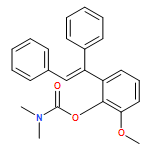 Carbamic acid, N,N-dimethyl-, 2-[(1E)-1,2-diphenylethenyl]-6-methoxyphenyl ester