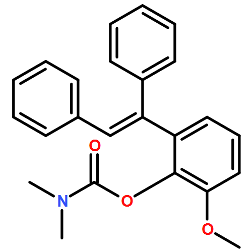 Carbamic acid, N,N-dimethyl-, 2-[(1E)-1,2-diphenylethenyl]-6-methoxyphenyl ester