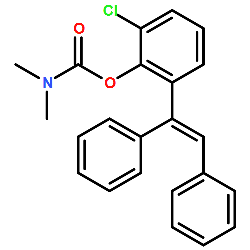 Carbamic acid, N,N-dimethyl-, 2-chloro-6-[(1E)-1,2-diphenylethenyl]phenyl ester