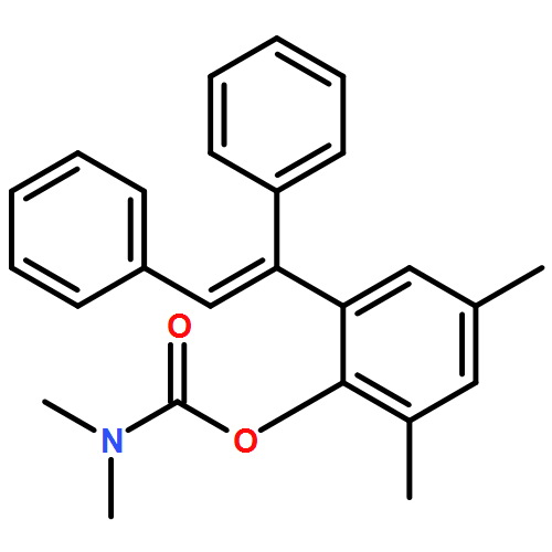 Carbamic acid, N,N-dimethyl-, 2-[(1E)-1,2-diphenylethenyl]-4,6-dimethylphenyl ester