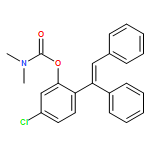 Carbamic acid, N,N-dimethyl-, 5-chloro-2-[(1E)-1,2-diphenylethenyl]phenyl ester