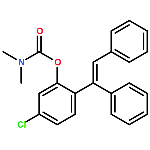 Carbamic acid, N,N-dimethyl-, 5-chloro-2-[(1E)-1,2-diphenylethenyl]phenyl ester