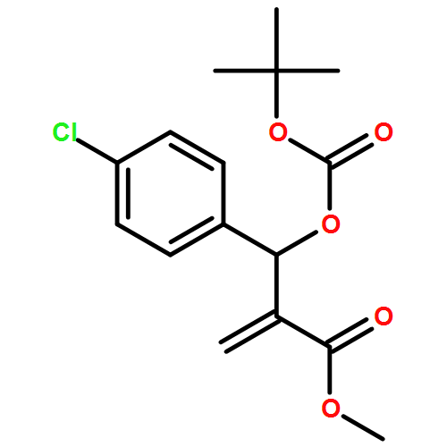 Benzenepropanoic acid, 4-chloro-β-[[(1,1-dimethylethoxy)carbonyl]oxy]-α-methylene-, methyl ester