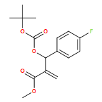 Benzenepropanoic acid, β-[[(1,1-dimethylethoxy)carbonyl]oxy]-4-fluoro-α-methylene-, methyl ester