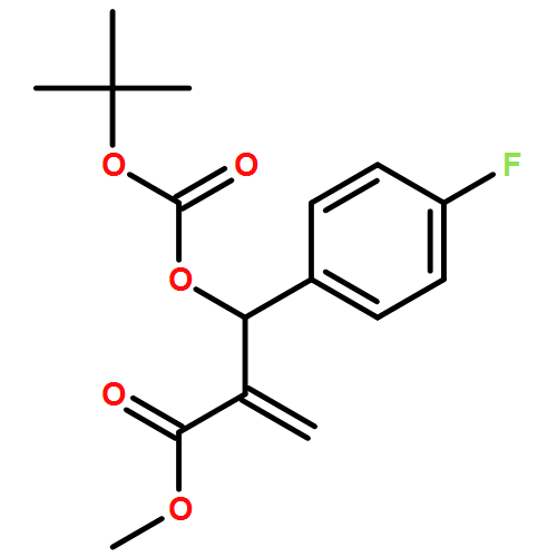 Benzenepropanoic acid, β-[[(1,1-dimethylethoxy)carbonyl]oxy]-4-fluoro-α-methylene-, methyl ester