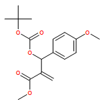 Benzenepropanoic acid, β-[[(1,1-dimethylethoxy)carbonyl]oxy]-4-methoxy-α-methylene-, methyl ester