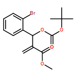 Benzenepropanoic acid, 2-bromo-β-[[(1,1-dimethylethoxy)carbonyl]oxy]-α-methylene-, methyl ester