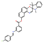 Benzoic acid, 3-[[(4-fluorophenyl)methylene]amino]-, 1,3-dihydro-1,3,3-trimethylspiro[2H-indole-2,3'-[3H]naphth[2,1-b][1,4]oxazin]-9'-yl ester