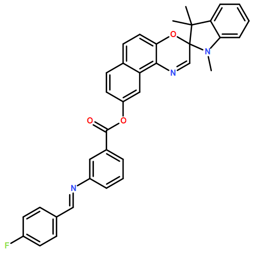 Benzoic acid, 3-[[(4-fluorophenyl)methylene]amino]-, 1,3-dihydro-1,3,3-trimethylspiro[2H-indole-2,3'-[3H]naphth[2,1-b][1,4]oxazin]-9'-yl ester